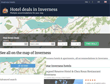 Tablet Screenshot of invernesshotels-scotland.co.uk